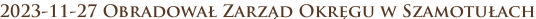 2023-11-27 Obradował Zarząd Okręgu w Szamotułach